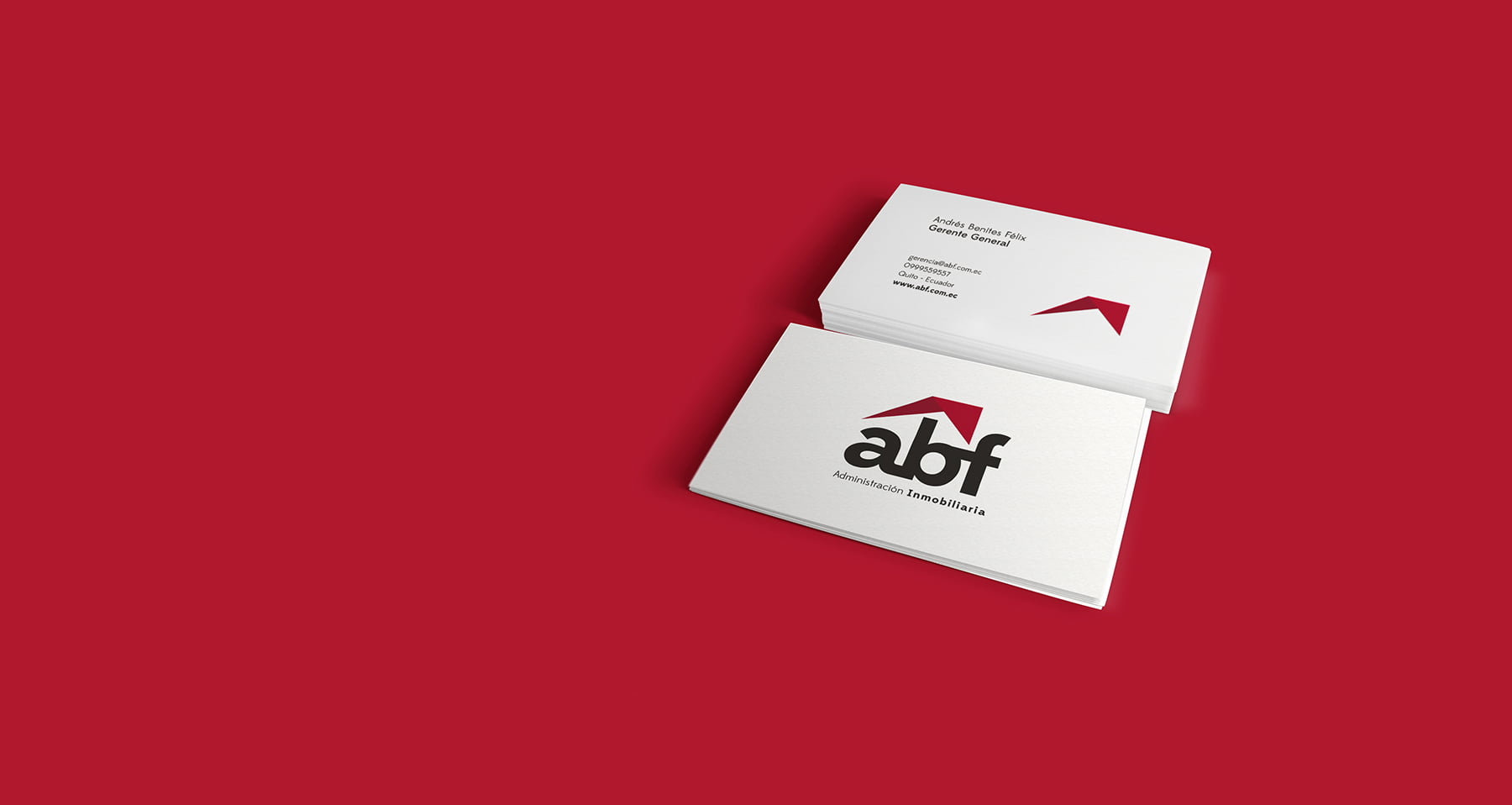 Diseño de imagen corporativa para la Inmobiliaria ABF en Quito, Ecuador | Ichiboch | Andrés Plascencia