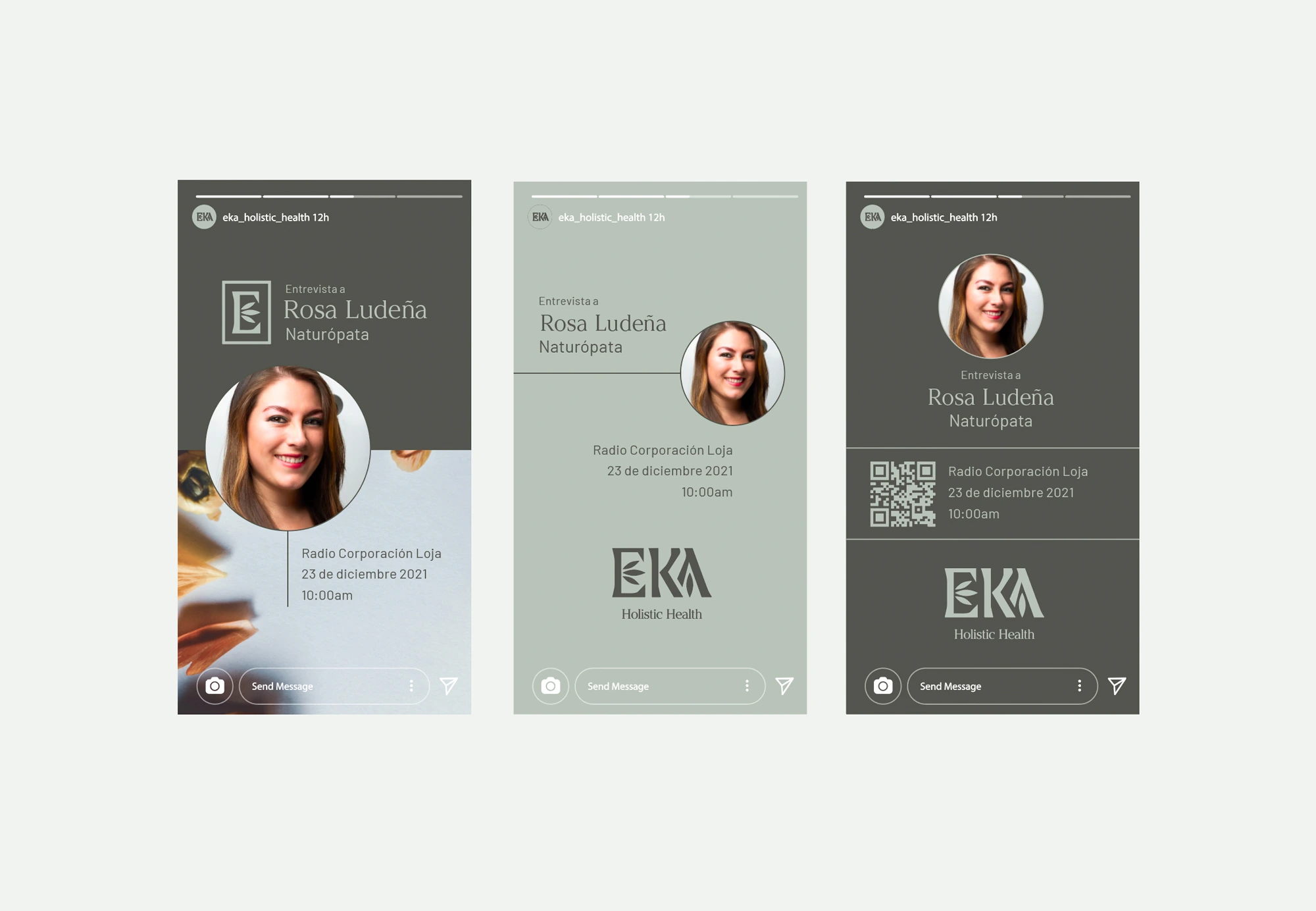 Aplicación de instagram para EKA Holistic Health en Loja