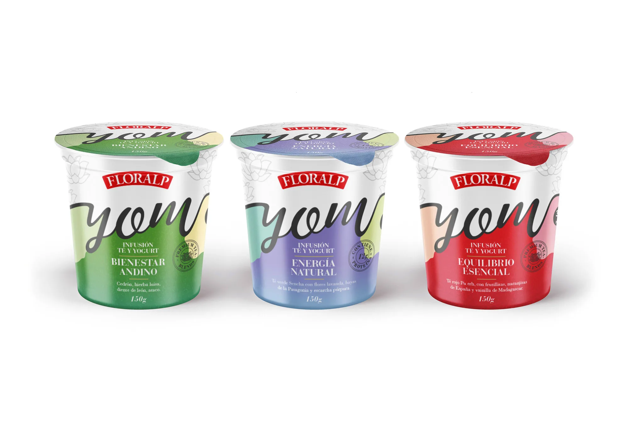 Diseño de packaging empaque - Floralp - Yom - Quito Cumbayá