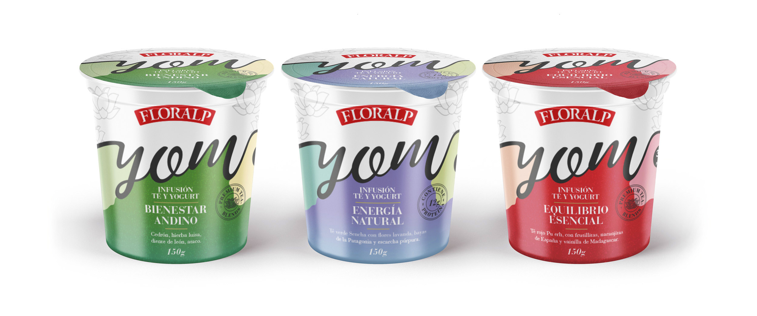 Diseño de packaging empaque - Floralp - Yom - Quito Cumbayá